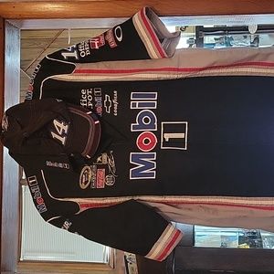 Tony Stewart team shirt with baseball cap
